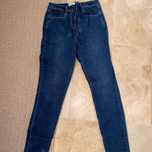 Garage Stretchy Tie Jeans